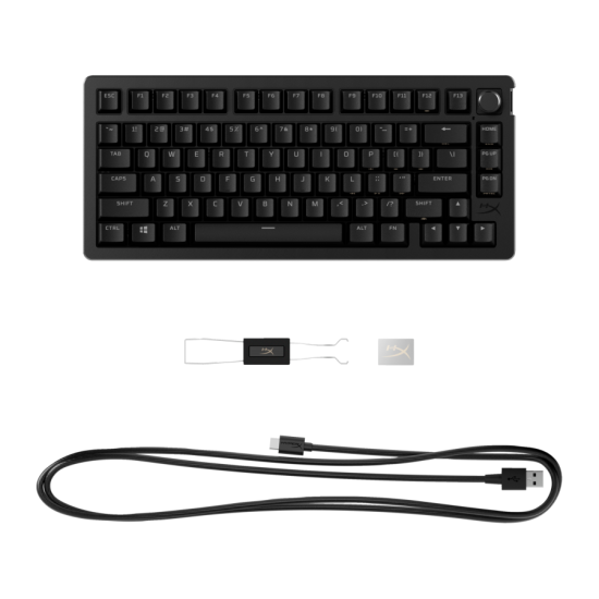 Геймърскa клавиатура HyperX Alloy Rise 75 - Ultra-customizable, Hot-Swappable, Linear Switch