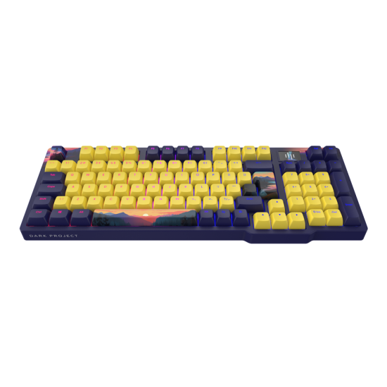 Геймърскa механична клавиатура Dark Project 98A Sunset RGB TKL  - G3MS Sapphire Switches, PBT