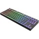 Геймърскa механична клавиатура Dark Project KD87A Black TKL PBT - HS Gateron Cap Teal Switch, RGB