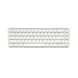 Геймърскa механична клавиатура Ducky One 3 Pure White SF 65%, Hotswap Cherry MX Black, RGB, PBT Keycaps