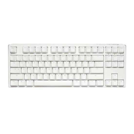 Геймърскa механична клавиатура Ducky One 3 Pure White TKL Hotswap Cherry MX Silver, RGB, PBT Keycaps