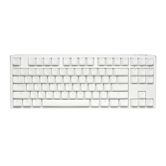 Геймърскa механична клавиатура Ducky One 3 Pure White TKL Hotswap Cherry MX Clear, RGB, PBT Keycaps