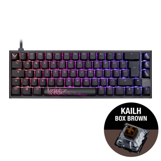 Геймърскa механична клавиатура Ducky x PowerColor One 2 SF RGB, Kailh BOX Brown