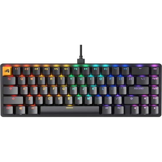 Геймърска механична клавиатура Glorious GMMK 2 Black Compact- Fox Switches US-Layout