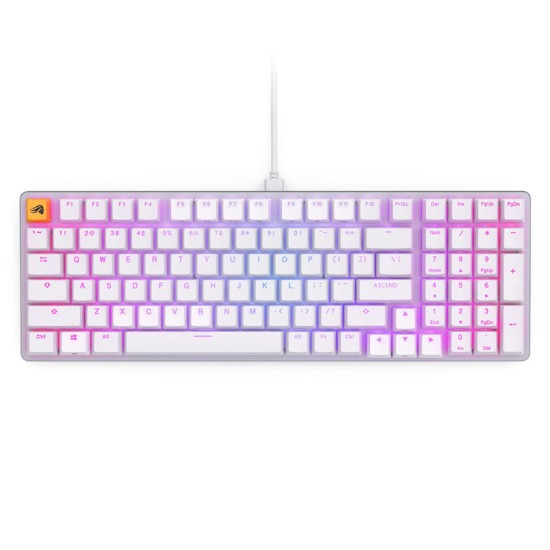 Геймърска механична клавиатура Glorious GMMK 2 White - Fox Switches US-Layout