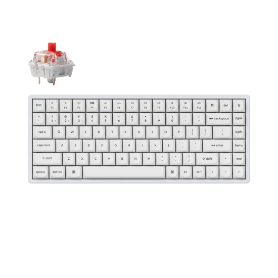 Геймърска механична клавиатура Keychron K2 Pro White QMK/VIA - K2P-P1