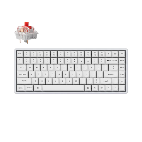 Геймърска механична клавиатура Keychron K2 Pro White QMK/VIA