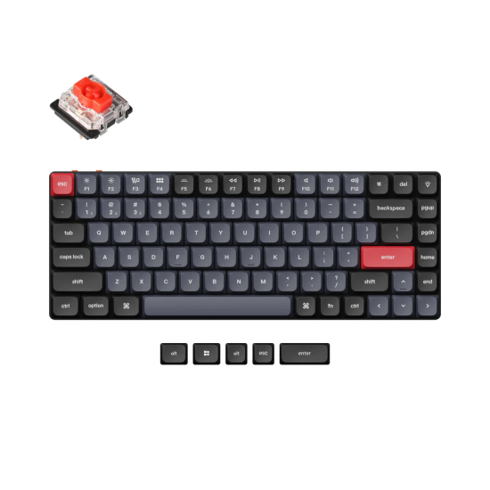 Геймърска механична клавиатура Keychron K3 Pro QMK/VIA - HS, Low Red Switch