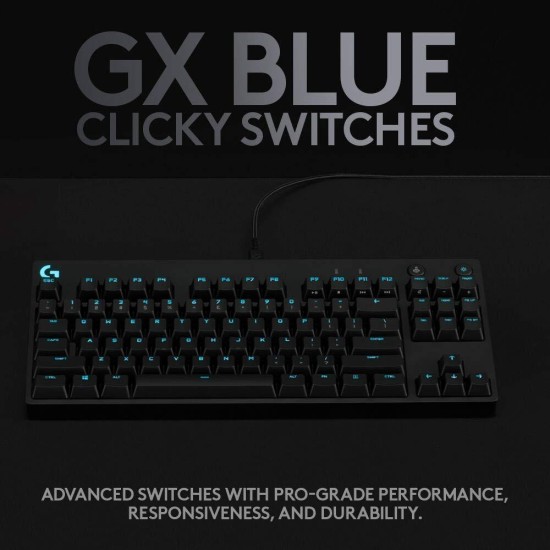 Геймърска механична клавиатура Logitech G Pro Clicky RGB