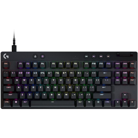 Геймърска механична клавиатура Logitech G Pro X RAPID TKL, Magnetic Analog Switch, Черен Геймърска механична клавиатура Logitech G Pro X RAPID TKL, Magnetic Analog Switch, Черен