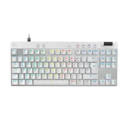 Геймърска механична клавиатура Logitech G Pro X RAPID TKL, Magnetic Analog Switch, Бял