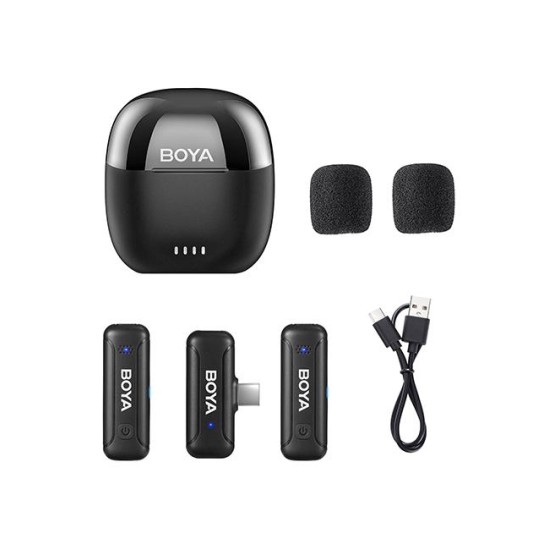 Безжична система микрофони BOYA Mini 2.4GHz, USB-C