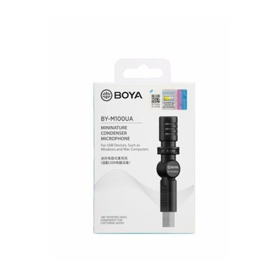 Микрофон BOYA BY-M100UA компактен, USB-A