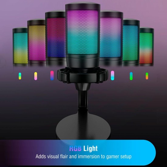 Настолен микрофон FIFINE A6NEO RGB - Black Настолен микрофон FIFINE A6NEO RGB - Black
