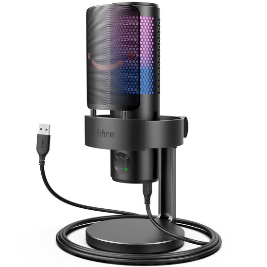 Настолен микрофон FIFINE A9 RGB 4 Polar Patterns- Black Настолен микрофон FIFINE A9 RGB 4 Polar Patterns- Black