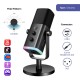 Настолен микрофон FIFINE AM8 Dynamic RGB XLR/USB- Black Настолен микрофон FIFINE AM8 Dynamic RGB XLR/USB- Black