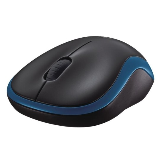 Безжична оптична мишка LOGITECH M185, Синя, USB