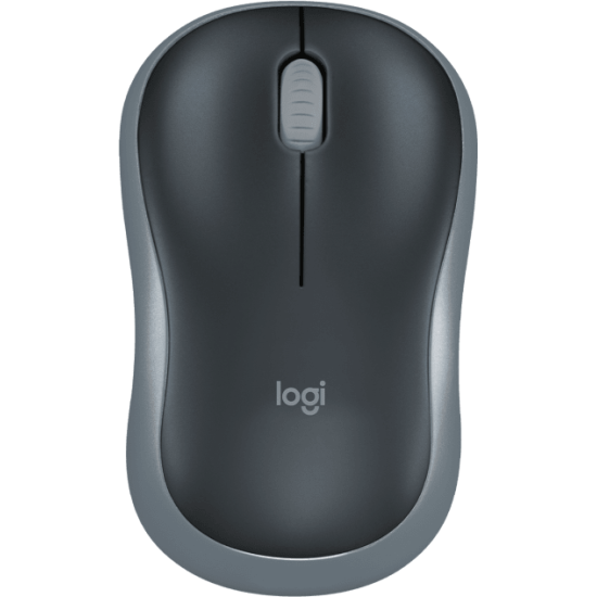 Безжична оптична мишка LOGITECH M185, USB, Сив/Черен