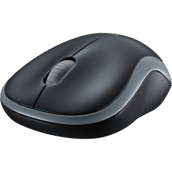 Безжична оптична мишка LOGITECH M185, USB, Сив/Черен