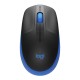 Безжична оптична мишка LOGITECH M190 Full-Size, USB, 1000 dpi, 3 бутона, Син