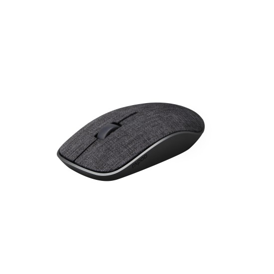 Безжична оптична мишка RAPOO 200 Plus, multi-mode,черна, с покритие от плат
