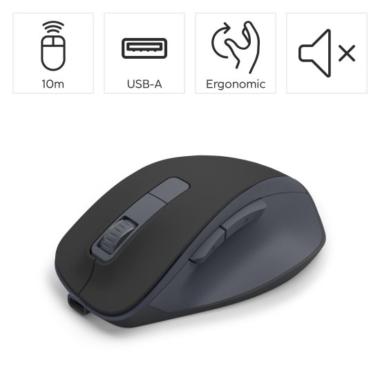 HAMA Безжична оптична мишка WM-500 Recharge , черна, 6 бут.,800/1200/1600 dpi, безшумна HAMA Безжична оптична мишка WM-500 Recharge , черна, 6 бут.,800/1200/1600 dpi, безшумна