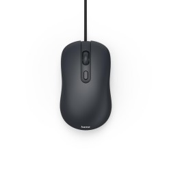 Оптична мишка HAMA CM-200, 4 бутонна, безшумна, с кабел, черна