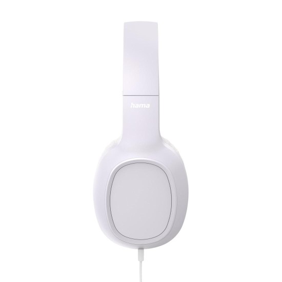 HAMA Слушалки с микрофон "Fun C", USB-C, водач за кабел от едната страна, бели
