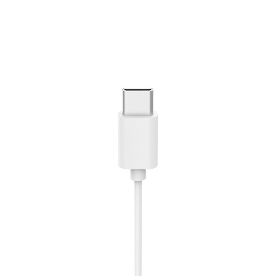 HAMA Слушалки с микрофон "Fun C", USB-C, водач за кабел от едната страна, бели