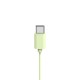 HAMA Слушалки с микрофон "Fun C", USB-C, водач за кабел от едната страна, зелени