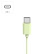 HAMA Слушалки с микрофон "Fun C", USB-C, водач за кабел от едната страна, зелени