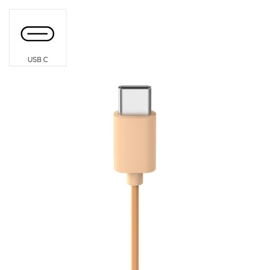HAMA Слушалки с микрофон "Fun C", USB-C, водач за кабел от едната страна, Оранжев HAMA Слушалки с микрофон "Fun C", USB-C, водач за кабел от едната страна, Оранжев