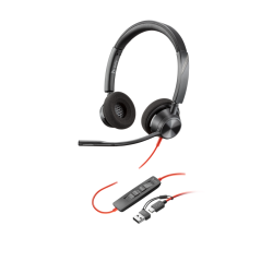 Слушалки HP Poly BW 3320 Stereo, USB-C+USB-C/A Слушалки HP Poly BW 3320 Stereo, USB-C+USB-C/A