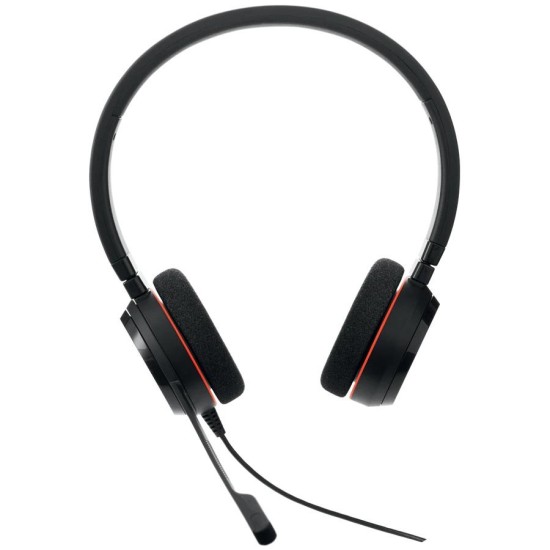 Слушалки Jabra Evolve 20 Stereo Microsoft Teams Optimized, Микрофон, Черни