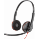 Слушалки с микрофон Poly Blackwire 3225 Stereo USB-C Headset+3.5mm Plug + USB-C/A Adapter