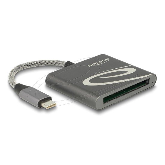 Четец Delock външен Card Reader for CFast 2.0 type I / II, USB Type-C
