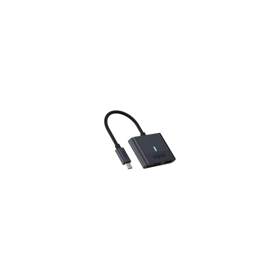 Четец на смарт карти Rapoo UCR-3001, USB-C, Черен