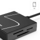 HAMA Четец за карти USB, USB-A, с USB-C адаптер, USB 3.2 Gen1, SD/micro-SD/CF/MS