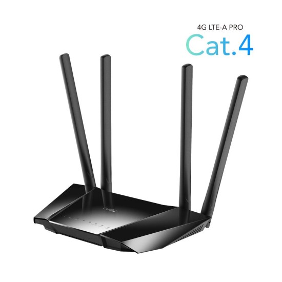 Безжичен рутер Cudy LT400, 4G LTE, 2.4GHz, 300 Mbps, 10/100