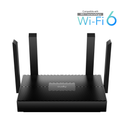 Безжичен рутер Cudy WR1500, AX1500, Gigabit Wi-Fi 6, 4×10/100/1000