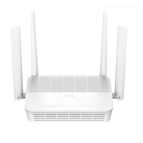 Безжичен рутер Cudy WR3000H, AX3000, 2.4/5 GHz, 1x 2.5Ghz WAN port, 10/100/1000 Безжичен рутер Cudy WR3000H, AX3000, 2.4/5 GHz, 1x 2.5Ghz WAN port, 10/100/1000