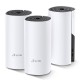 Безжичен рутер TP-Link Deco M4, AC1200, 2.4/5 GHz, 300 - 867 Mbps, Gigabit, 3 бр. в комплект Безжичен рутер TP-Link Deco M4, AC1200, 2.4/5 GHz, 300 - 867 Mbps, Gigabit, 3 бр. в комплект
