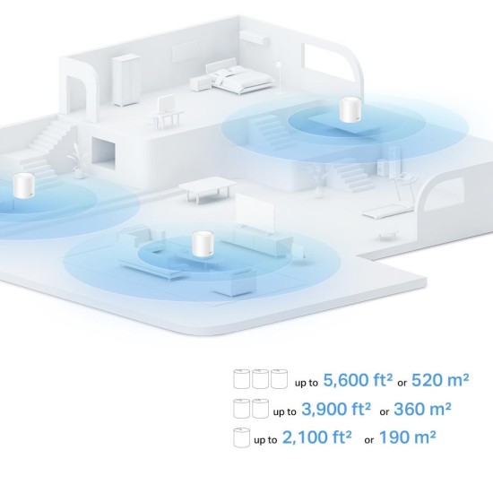 Mesh система TP-LINK DECO X10 (3-pack), AX1500, 2xGbE, MU-MIMO, WiFi Mesh система TP-LINK DECO X10 (3-pack), AX1500, 2xGbE, MU-MIMO, WiFi