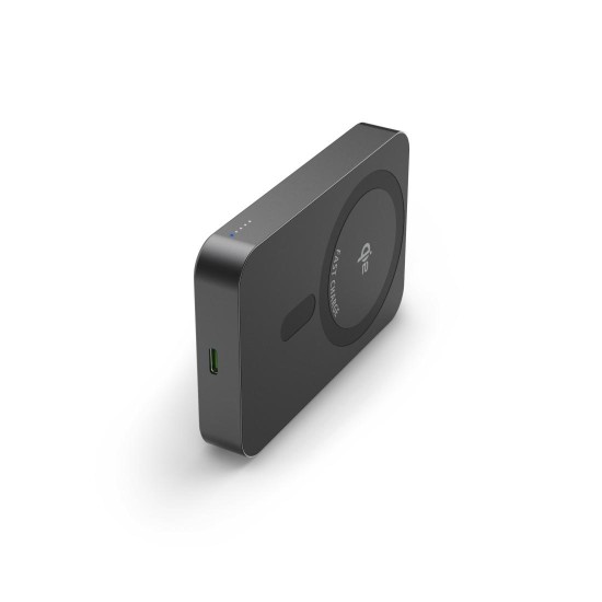 HAMA Безжична външна батерия Qi2, 10000mAh, индуктивно зареждане, антрацит HAMA Безжична външна батерия Qi2, 10000mAh, индуктивно зареждане, антрацит