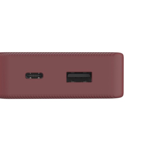 HAMA Външна батерия "Colour 10", 10000 mAh, 2 изхода: USB-C, USB-A, червена
