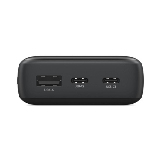 HAMA Външна батерия "PD10-W20", 10000 mAh, 3 изхода: 2 x USB-C, USB-A, Бързо зареждане