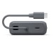 HAMA Външна батерия „Travel“ с кабел, 10000mAh, 2 изхода: 2x USB-C, антрацит