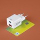 HAMA Бързо мини зарядно, 30 W, 1x USB-C, 1x USB-A, PD, бял HAMA Бързо мини зарядно, 30 W, 1x USB-C, 1x USB-A, PD, бял