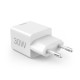 HAMA Бързо мини зарядно, 30 W, 1x USB-C, 1x USB-A, PD, бял HAMA Бързо мини зарядно, 30 W, 1x USB-C, 1x USB-A, PD, бял