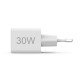 HAMA Бързо мини зарядно, 30 W, 1x USB-C, 1x USB-A, PD, бял HAMA Бързо мини зарядно, 30 W, 1x USB-C, 1x USB-A, PD, бял